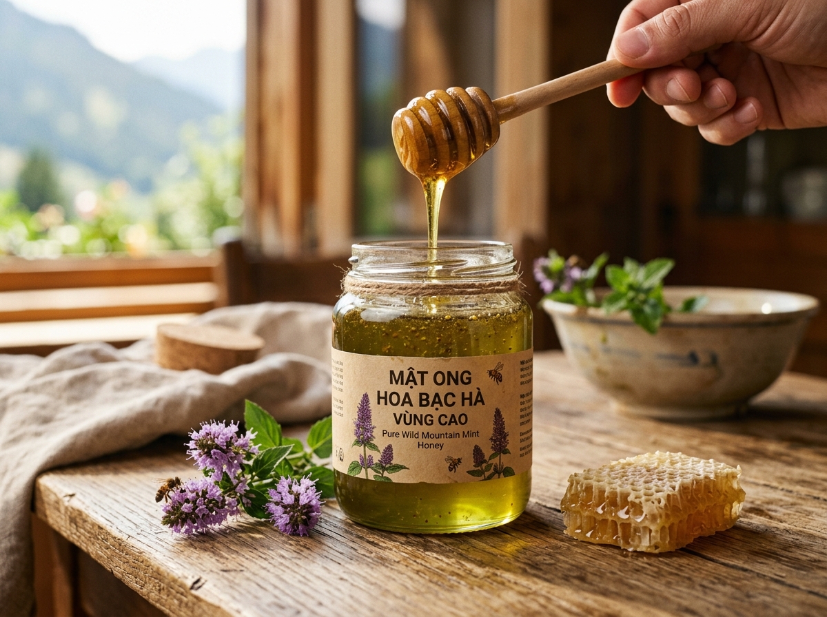 Mật Ong Hoa Bạc Hà Núi Đá